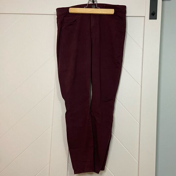 Maroon sueded pants from Loft - Picture 1 of 4